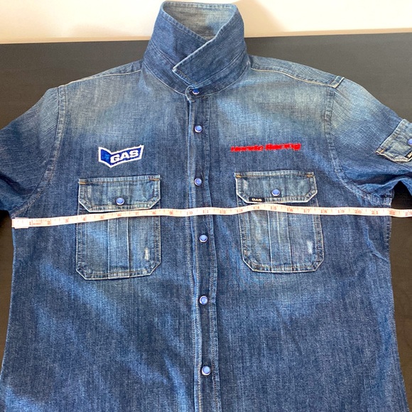 Gas Honda Racing Mens Denim Shirt - Picture 16 of 16